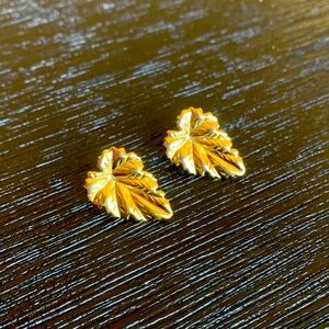 Gold Leaf Earrings